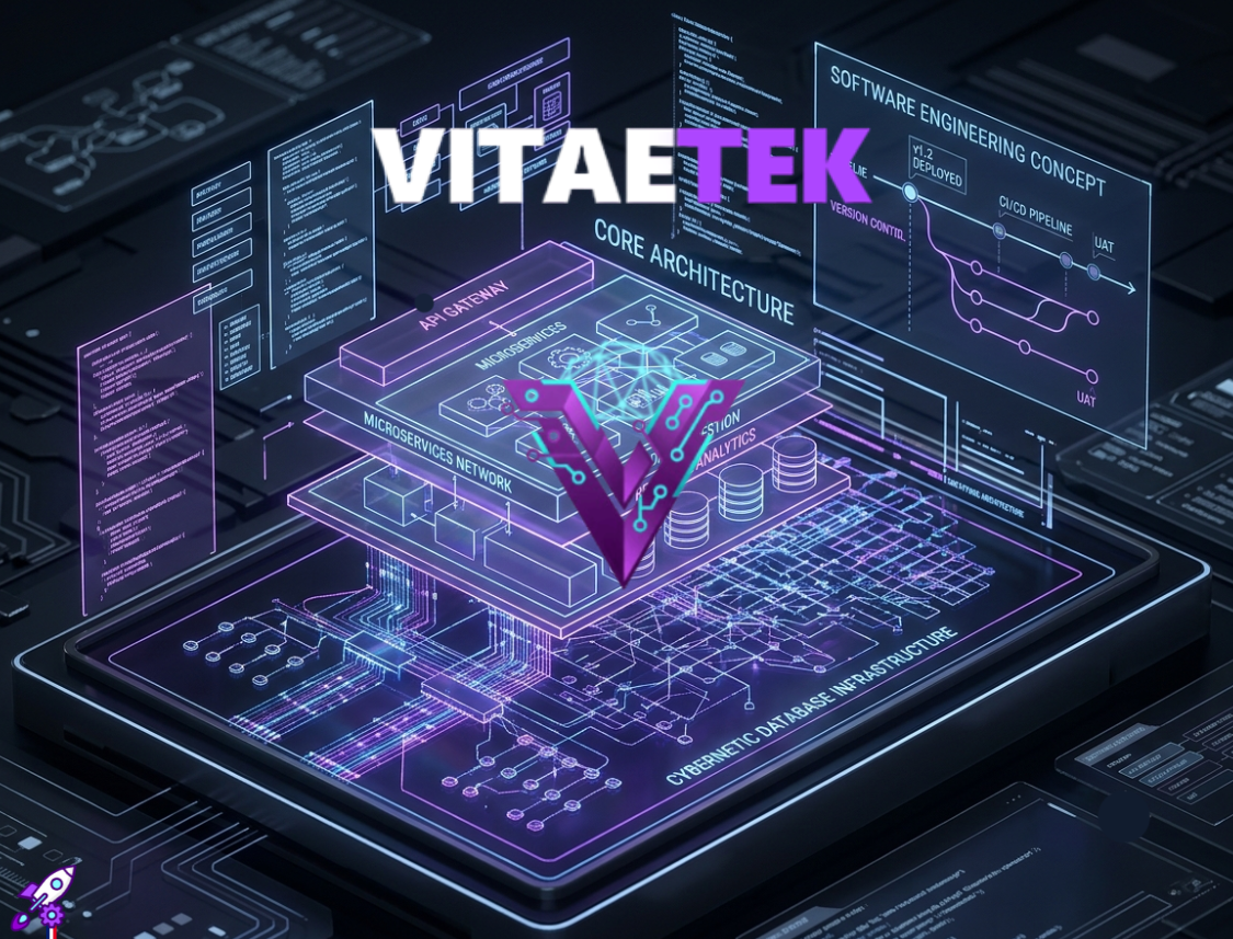 VitaeTek software structure and cybernetic architecture coordinating the AI ecosystem